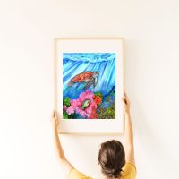 Sea Turtle art by Patti Arnold