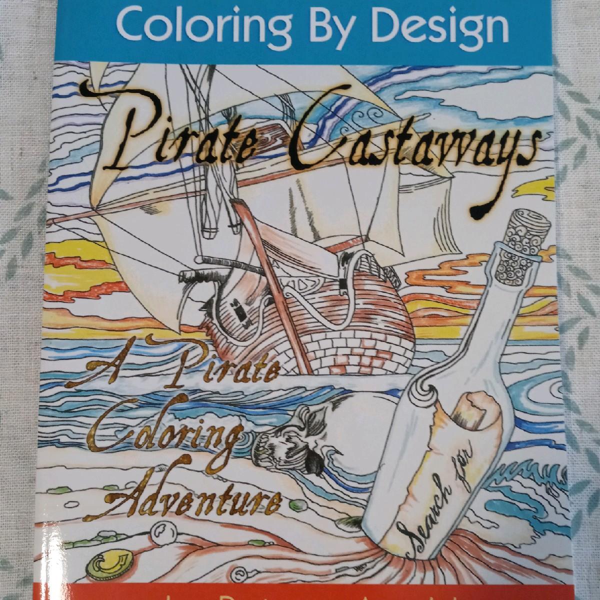 Pirate Castaways Coloring Book Front Cover